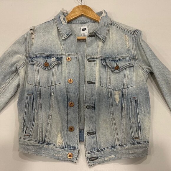 NFS Distressed Jean Jacket - Picture 2 of 5